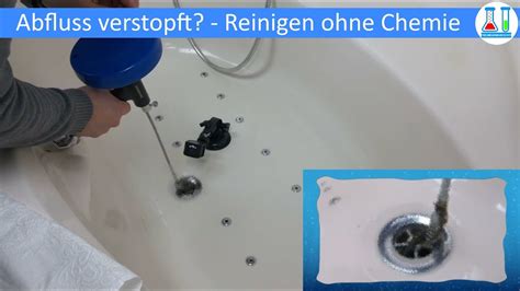 Reinigen der Badewanne Probleme mit dem Ablauf des Ablassens